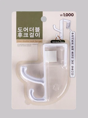 도어 더블 후크 걸이