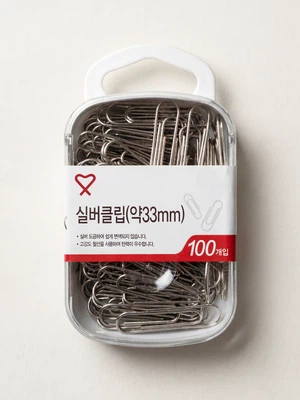 실버클립 33mm 100개입