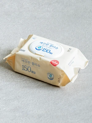 에끌라 깨끗한 물티슈 캡형 150매입