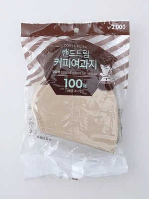 커피 필터 브라운 4~7잔용 100매