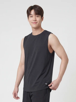 남성 소로나 민소매 티셔츠 M 블랙