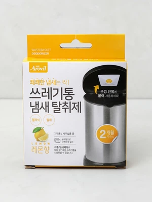 쓰레기통 냄새 탈취제 레몬향