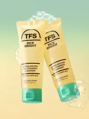 더페이스샵 맑은 쌀 약산성 클렌징 젤 폼 100 ml