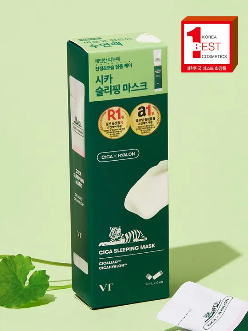 [진정보습]VT 시카 슬리핑 마스크 4 ml 6개입