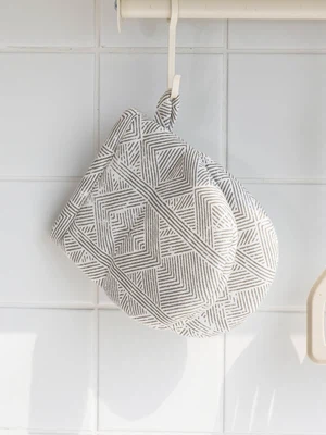 앤티크 집게 주방 장갑 13 X 15 cm 그레이