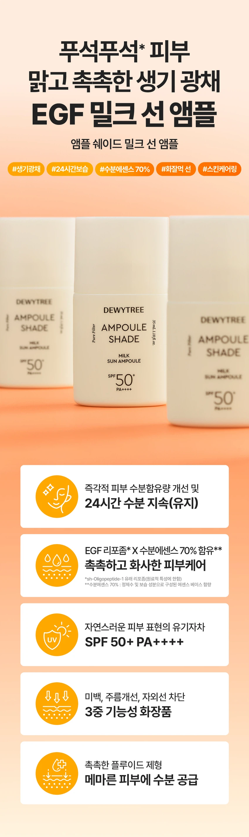 Dewytree 安瓶遮瑕牛奶防晒安瓶 35ml source detail 1