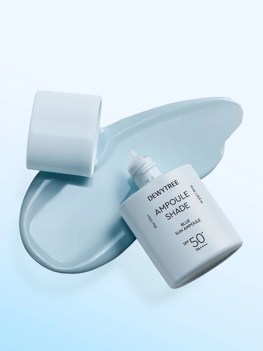 [노란기 쿨톤 보정]듀이트리 앰플쉐이드 블루 선앰플 35 ml