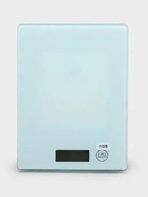 직사각 강화 유리 주방 저울 1 kg