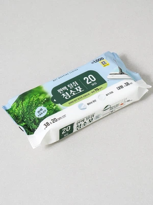 편백 탈취 대형 청소포 38 X 20 cm 20매입