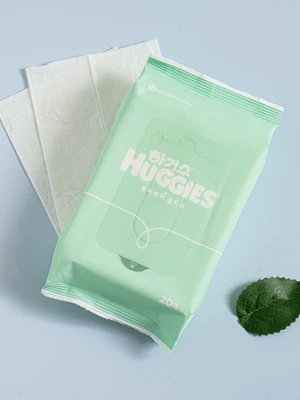 하기스 퓨어 쁘띠 휴대용 물티슈 20매입