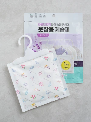 걸이형 겔 타입 제습제 60 g 라벤더 향