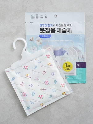 걸이형 겔 타입 제습제 60 g 베이비파우더 향