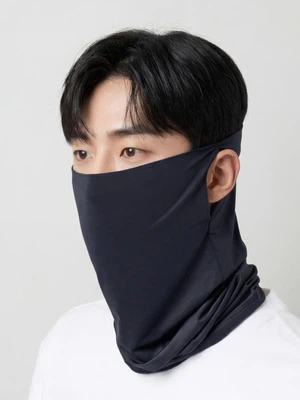 쿨 귀걸이식 스포츠 머플러 네이비