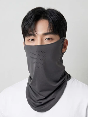 [UV 최대 96% 차단] 에어홀 쿨 스카프 진그레이