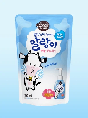 샤워메이트 말랑이 핸드워시 리필 250ml 화이트우유향