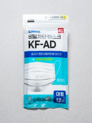 휘게데이즈 비말 차단용 마스크 대형 12매입