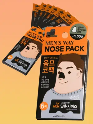 참숯 남성용 코팩 6매입