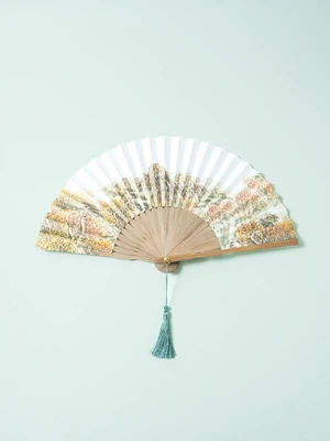 대나무 접이식 부채 27 cm 산수화