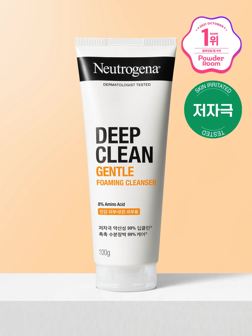 뉴트로지나 딥클린 젠틀 포밍 클렌저 100 g