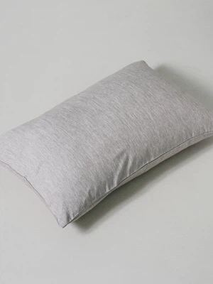 부드러운 멜란지 베개 커버 지퍼형 60 X 40 cm