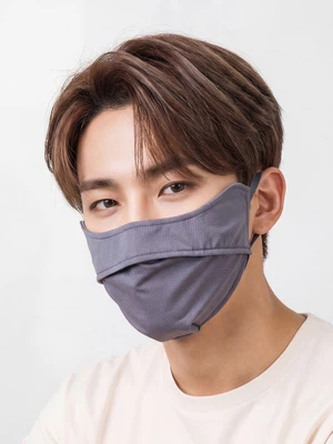 냉감 에어홀 마스크 그레이