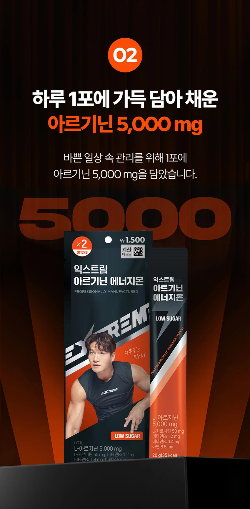 [Gimjongguk PICK] Ikseuteurim 精氨酸 Eneoji温感 2片装 2日量 source detail 4