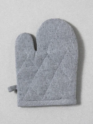 샴브레이 줄무늬 주방 장갑 15 X 20 cm 그레이
