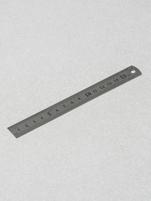 스테인리스 직선자 15 cm
