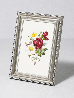 앤틱 프레임 액자 10.2 X 15.2 cm 실버