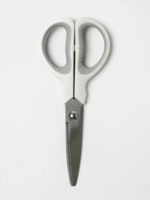 커브 날 가위 17 cm 화이트