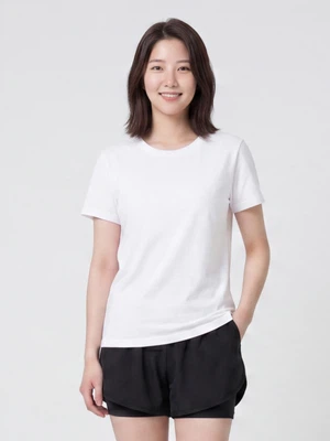여성 속바지 일체형 반바지 M 블랙