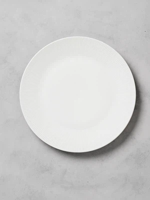 플리츠 양각 접시 23 cm