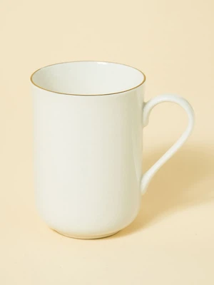 화이트 금장 라인 U형 머그 290 ml