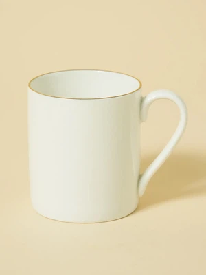 화이트 금장 라인 V형 머그 260 ml