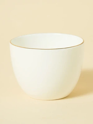 화이트 금장 라인 둥근 볼 9 cm