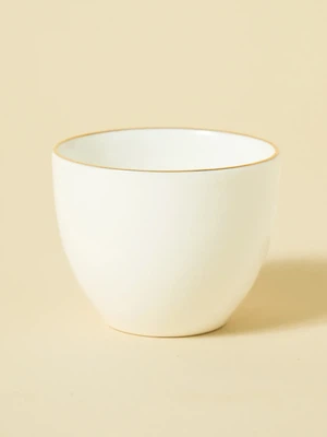 화이트 금장 라인 찻잔 100 ml