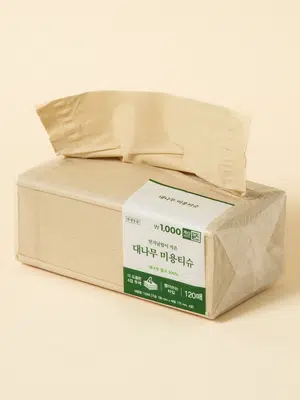대나무 뽑아 쓰는 티슈 120매입