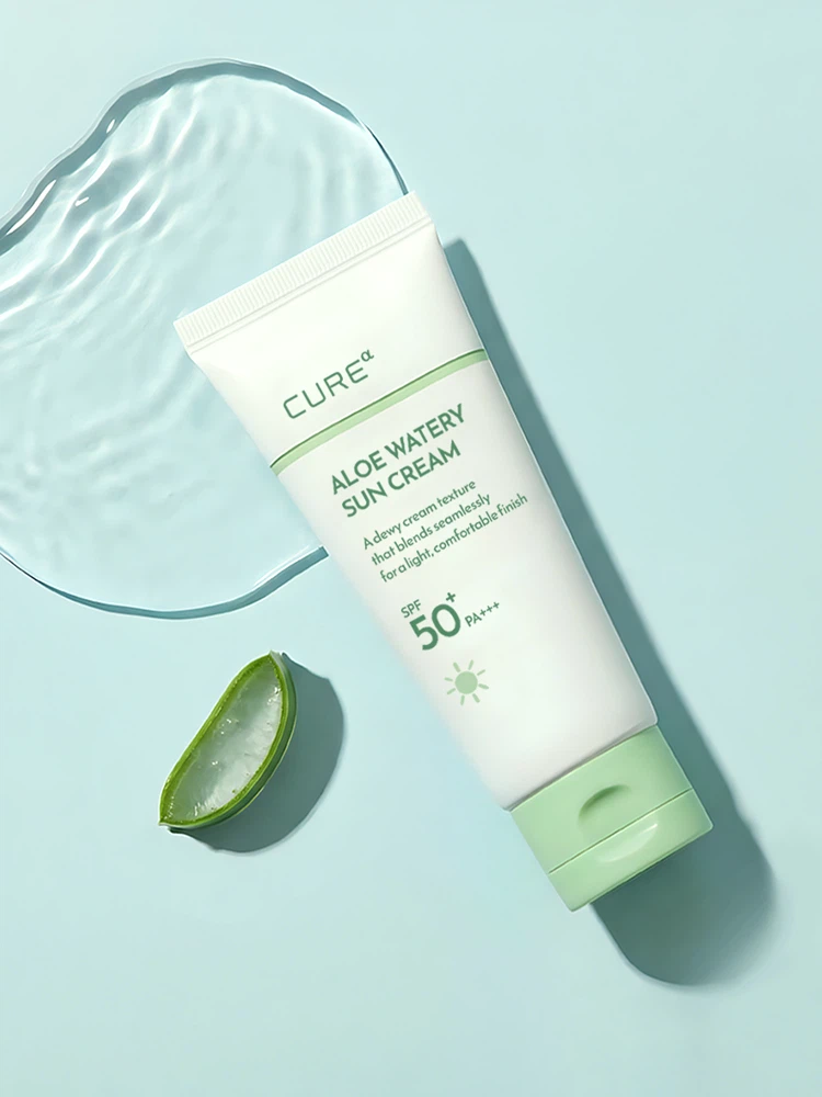 김정문알로에 큐어알파 알로에 워터리 선크림 40 ml