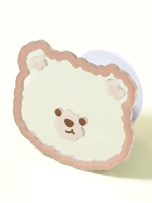 거울 접착식 팝핑거 곰돌이