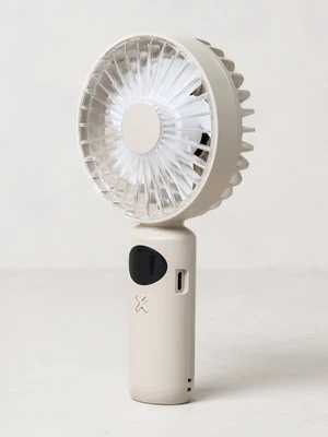 빅 LED 핸디 선풍기 베이지