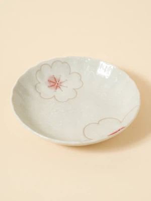 일본제 미노야키 벚꽃 얕은 접시 12 cm