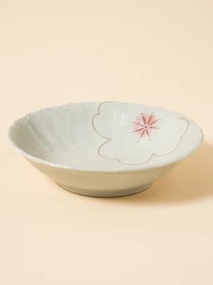 일본제 미노야키 벚꽃 깊은 접시 16.5 cm