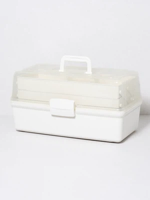 칸 조절 3단 수납함 대형 40 X 20 X 22 cm