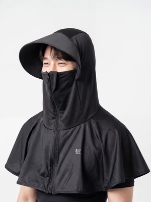 [UV 최대 99% 차단] 케이프 쿨 차광 모자 블랙