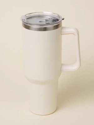 대용량 핸들 텀블러 1200 ml 아이보리