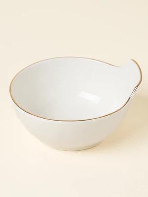 화이트 금장 라인 손잡이 볼 12.5 cm