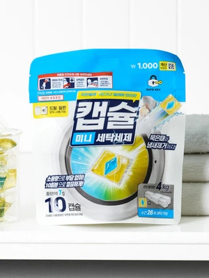 캡슐 미니 세탁 세제 7 g 10개입
