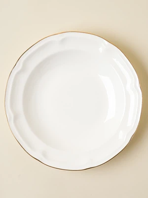 금장 꽃테 접시 22 cm