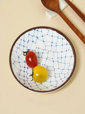 와풍 패턴 멜라민 접시 16.5 cm