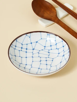 와풍 패턴 멜라민 종지 11.5 cm